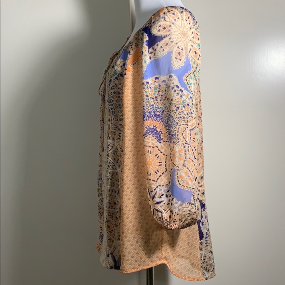 Anthropologie Meadow Rue Rosellle Peasant Top Boho - Picture 4 of 8